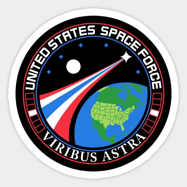 United States Space Force tshirt Sticker by Natural 20 Shirts